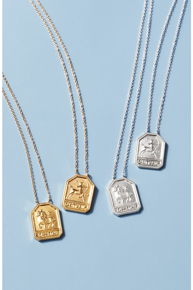 Kiana Zodiac Pendant Necklace, Alternate, color, VIRGO GOLD