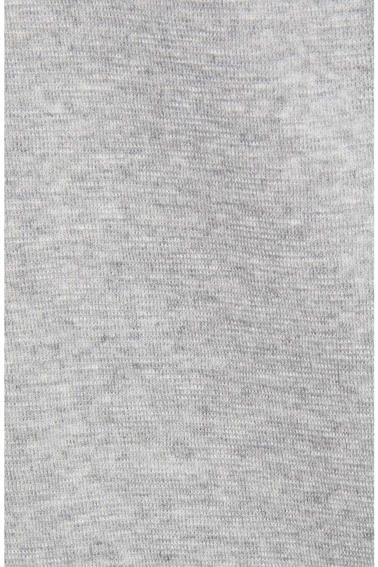 Bateau Neck Exposed Seam Cotton Blend Top, Alternate, color, GREY HEATHER