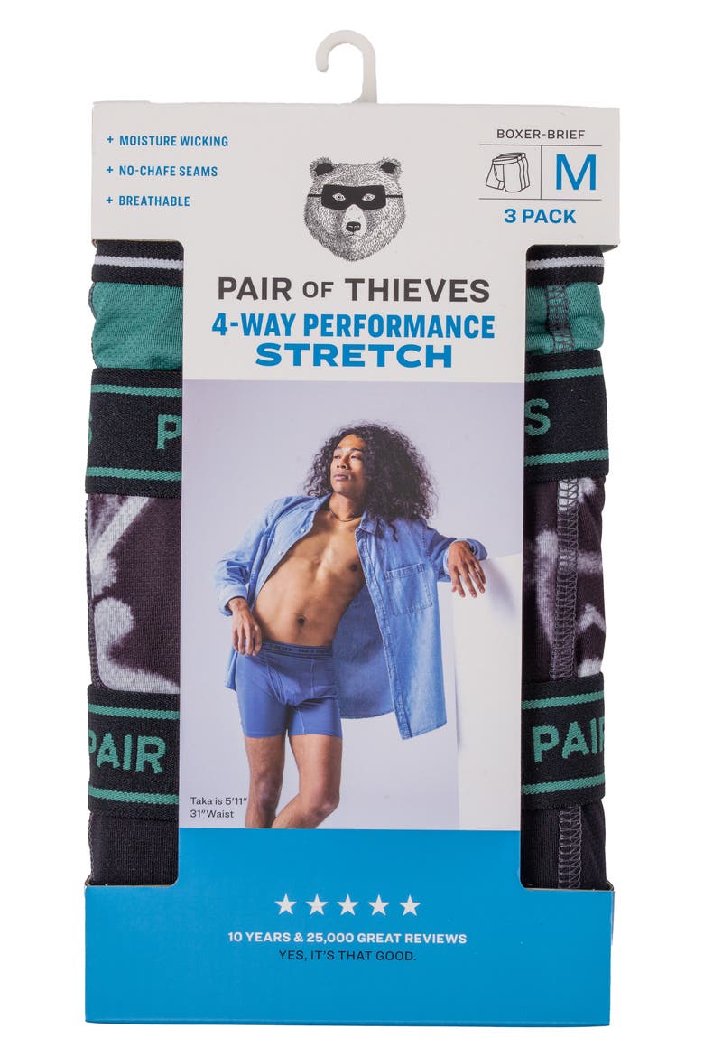 3-Pack Performance Boxer Briefs, Alternate, color, BLACK