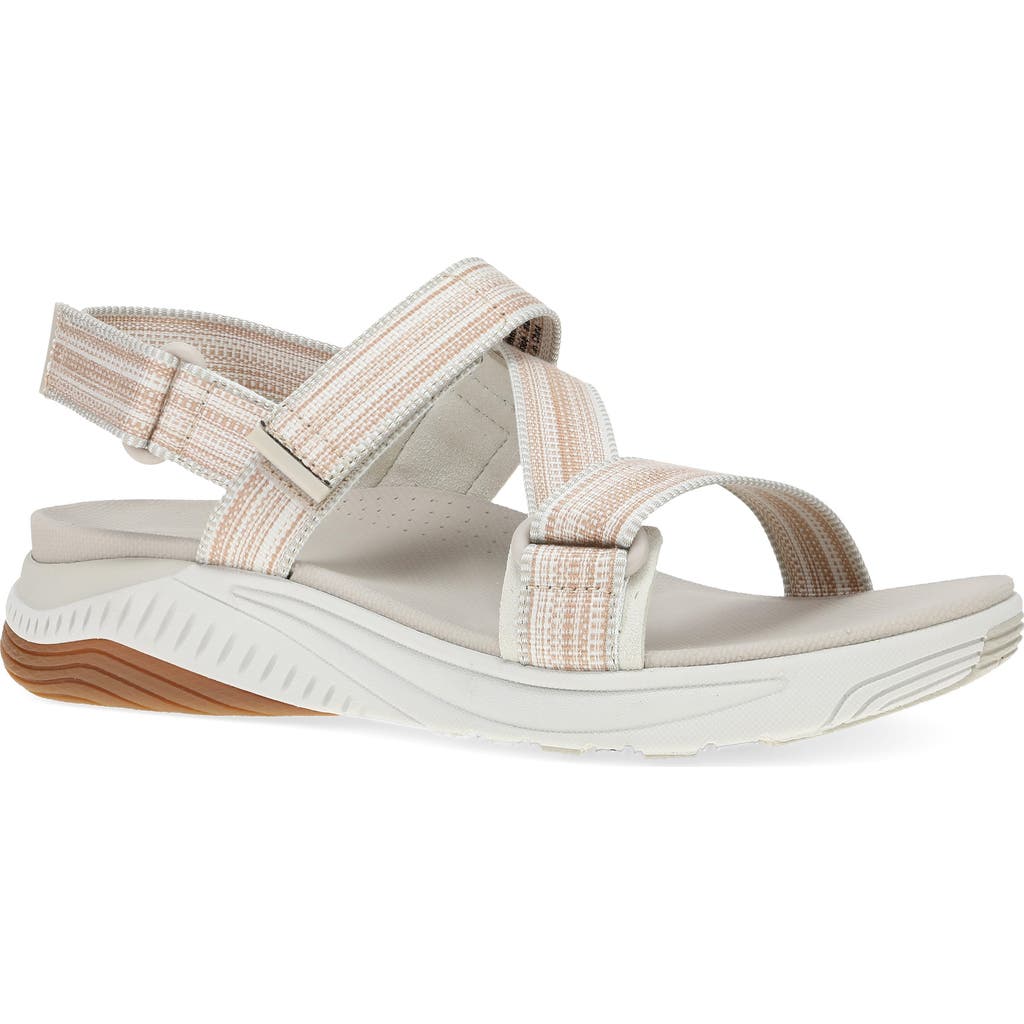 Dansko Rayna Sandal In Taupe Multi Webbing