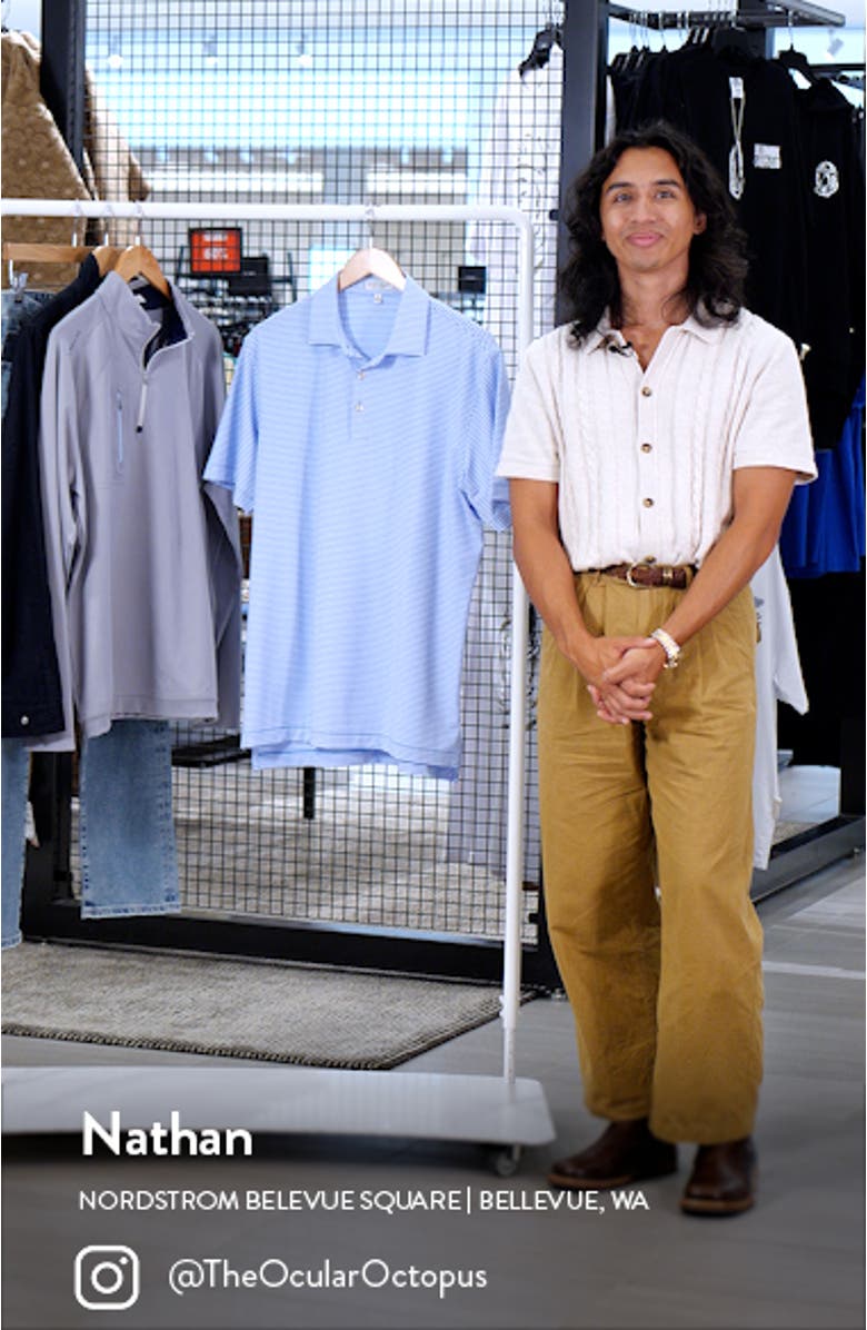 Cedar Stripe Performance Polo, sales video thumbnail