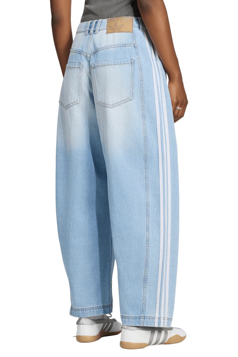Barrel Leg Jeans, Alternate, color, LIGHT BLUE