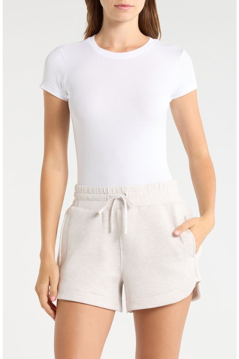 Rib Baby T-Shirt, Main, color, BRILLIANT WHITE