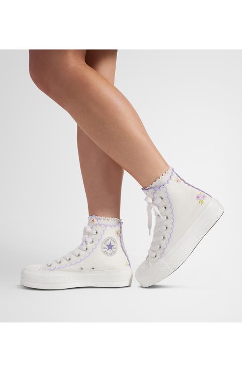 Converse Chuck Taylor® All Star® Embroidered Lift High Top Platform Sneaker