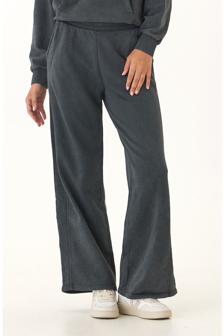Esmeralda Mineral Wash Wide Leg Pants, Main, color, CARBON