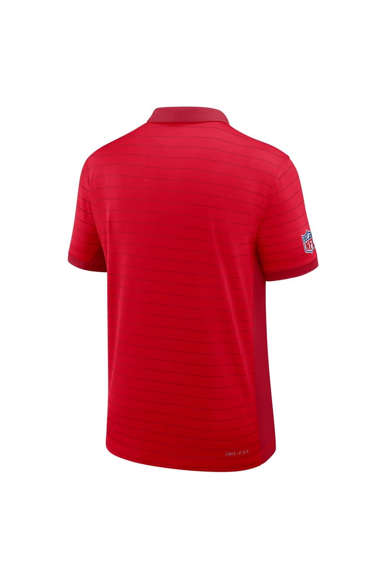 Men's Nike Red Kansas City Chiefs Sideline Victory Stripe Performance Polo, Alternate, color, Red
