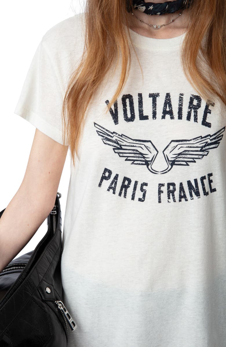 Zadig & Voltaire Walk Voltaire Wings Graphic T-Shirt, Alternate, color, 