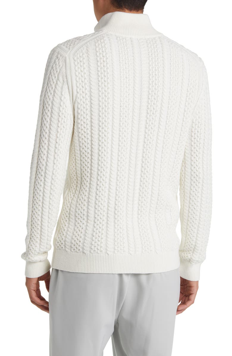 Reiss Bantham Cabled Henley Sweater, Alternate, color, 