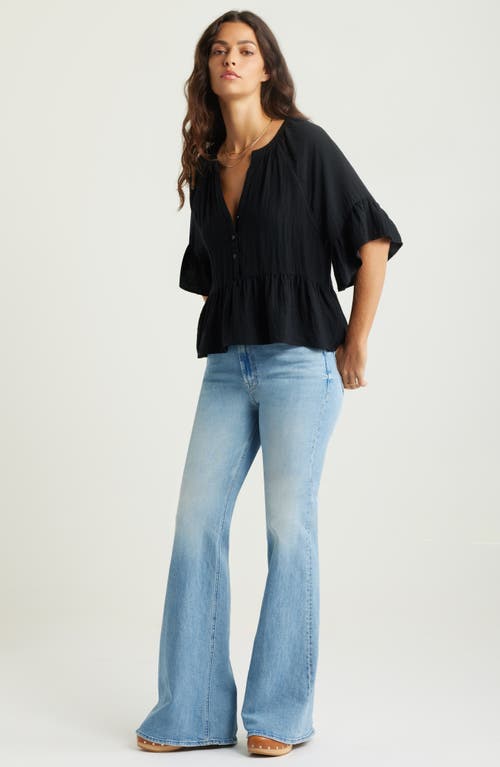 TREASURE & BOND TREASURE & BOND RUFFLE PEPLUM TOP