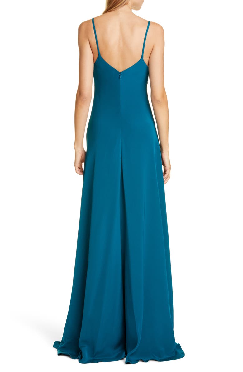 CUSHNIE Drape Panel Gown, Alternate, color, 
