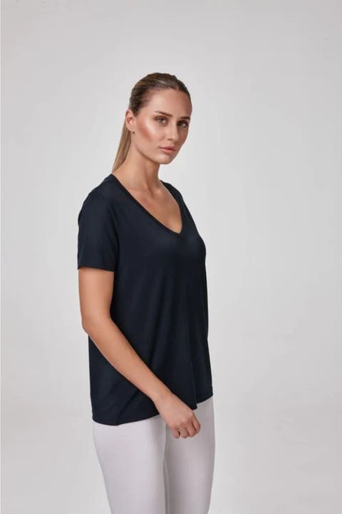 Alaia Deep V-neck Ultra Soft Modal T-shirt