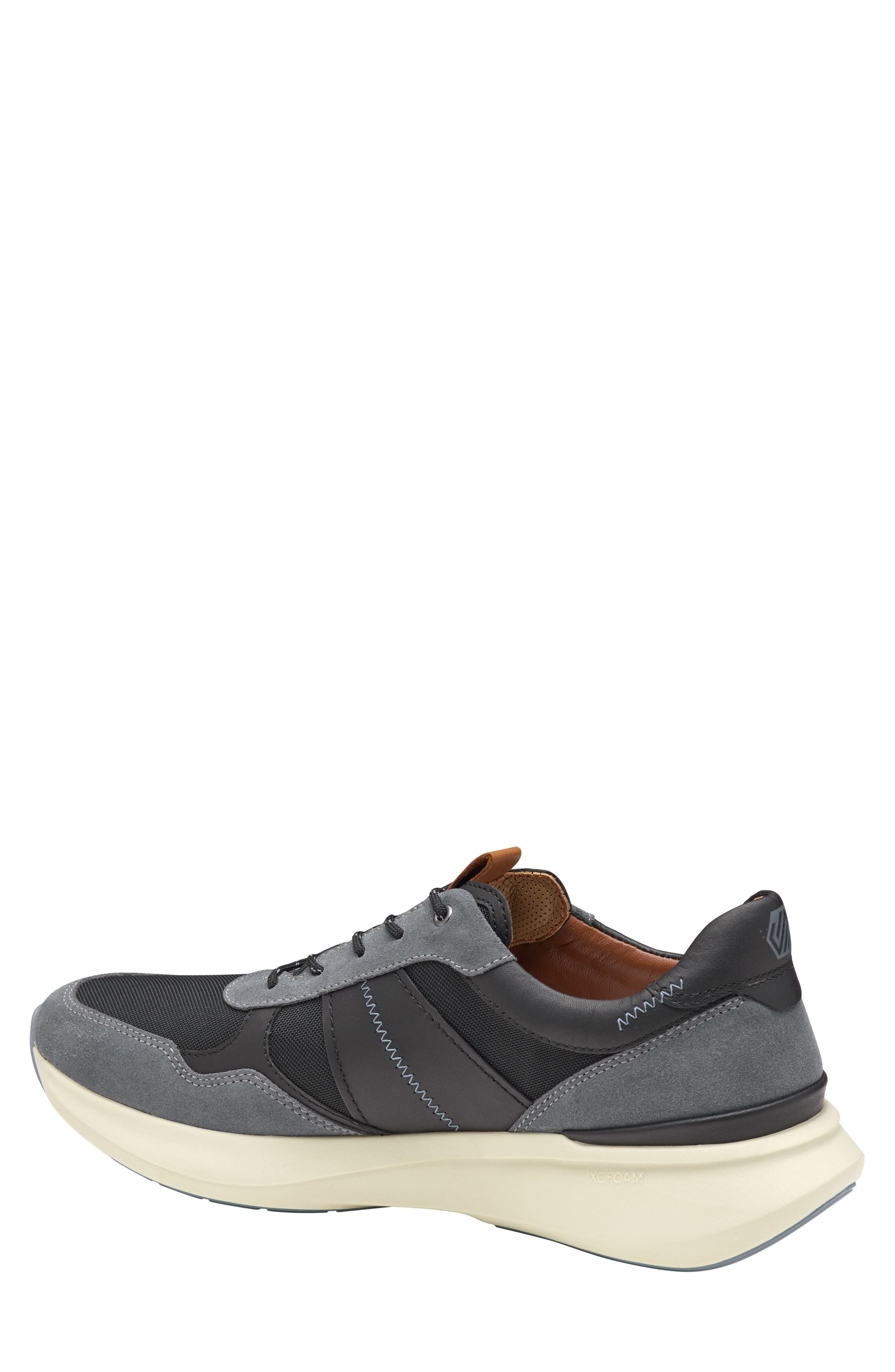 Johnston 
Murphy Declan Waterproof Sneaker, Alternate, color, Gray Waterproof Suede/ Bl Wp