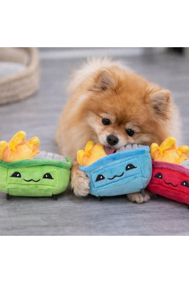 3 Pack Plush Dog Toys, Alternate, color, Multicolored