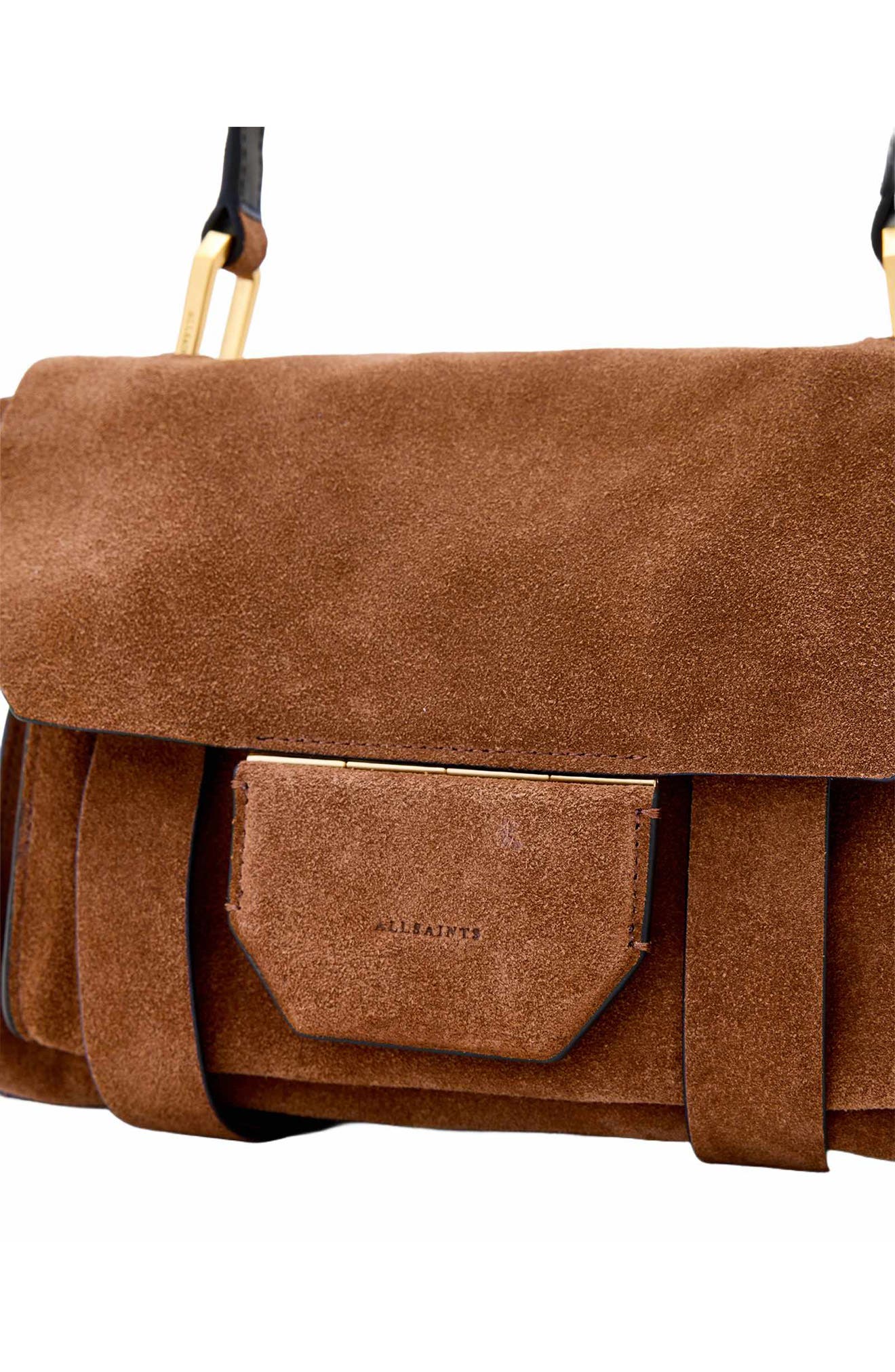Женские сумки AllSaints Mini Ursa Suede Crossbody — фото 8