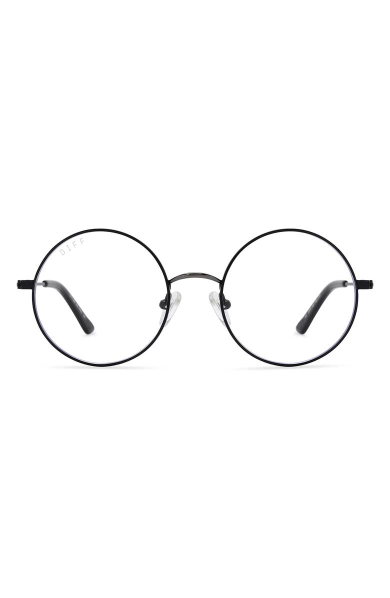 DIFF Harry Potter 51mm Polarized Round Blue Light Glasses, Main, color,