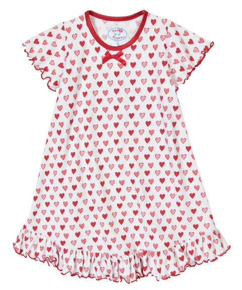Short Sleeve Ruffle Nightgown (Toddler, Little Kid & Big Kid)