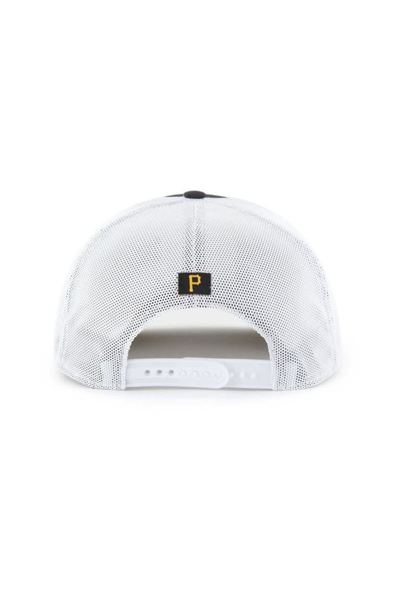 Men's '47 Black/White Pittsburgh Pirates Scratch Adjustable Trucker Hat, Alternate, color, Black