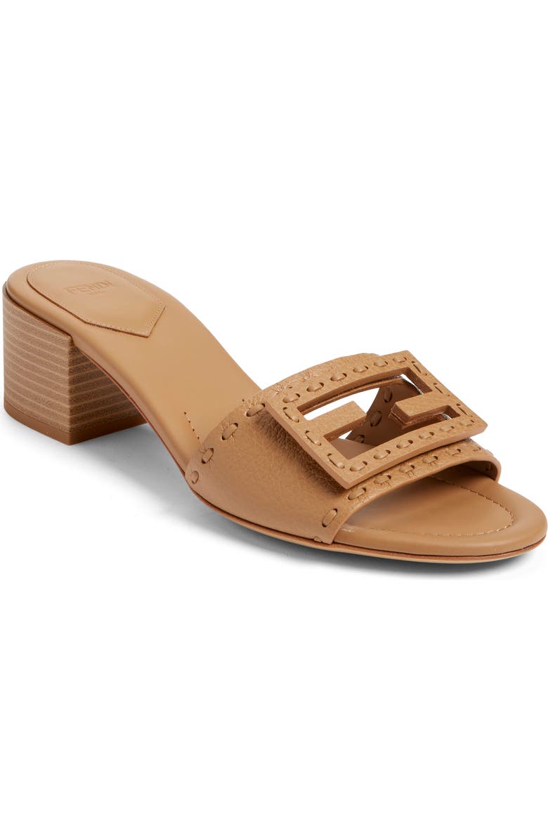 Fendi Baguette Slide Sandal, Main, color, F1wyd Cammello Bag