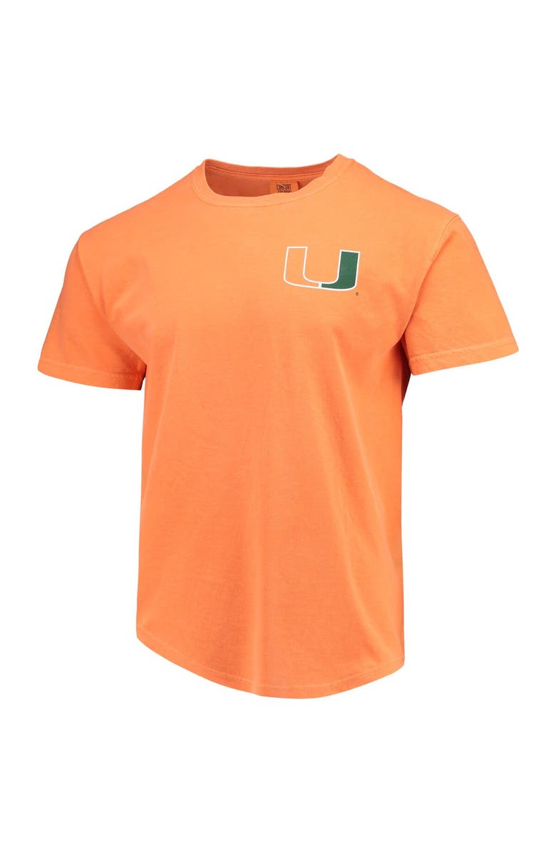 IMAGE ONE Men's Orange Miami Hurricanes Baseball Flag Comfort Colors T-Shirt, Alternate, color, Orange