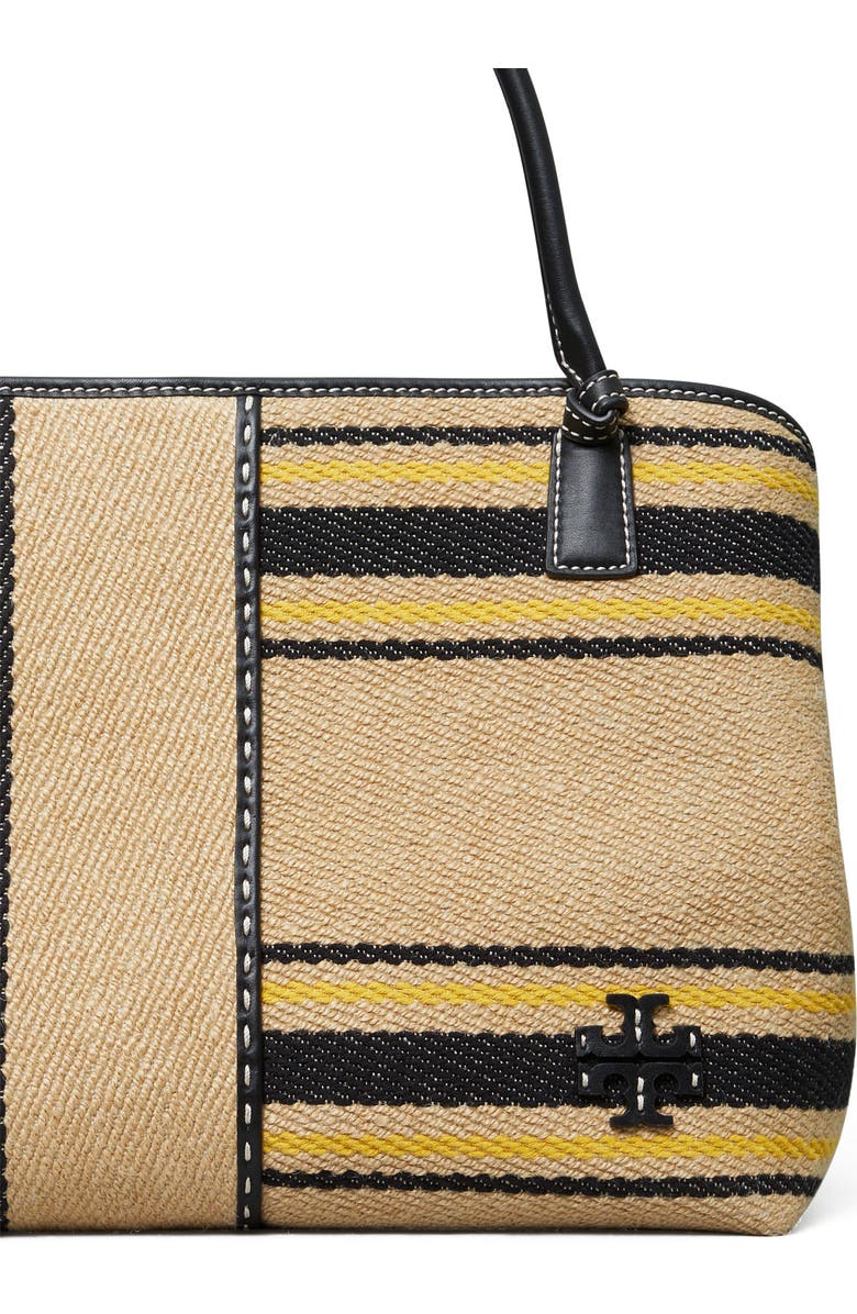 Tory Burch McGraw Stripe Canvas Tote, Alternate, color,