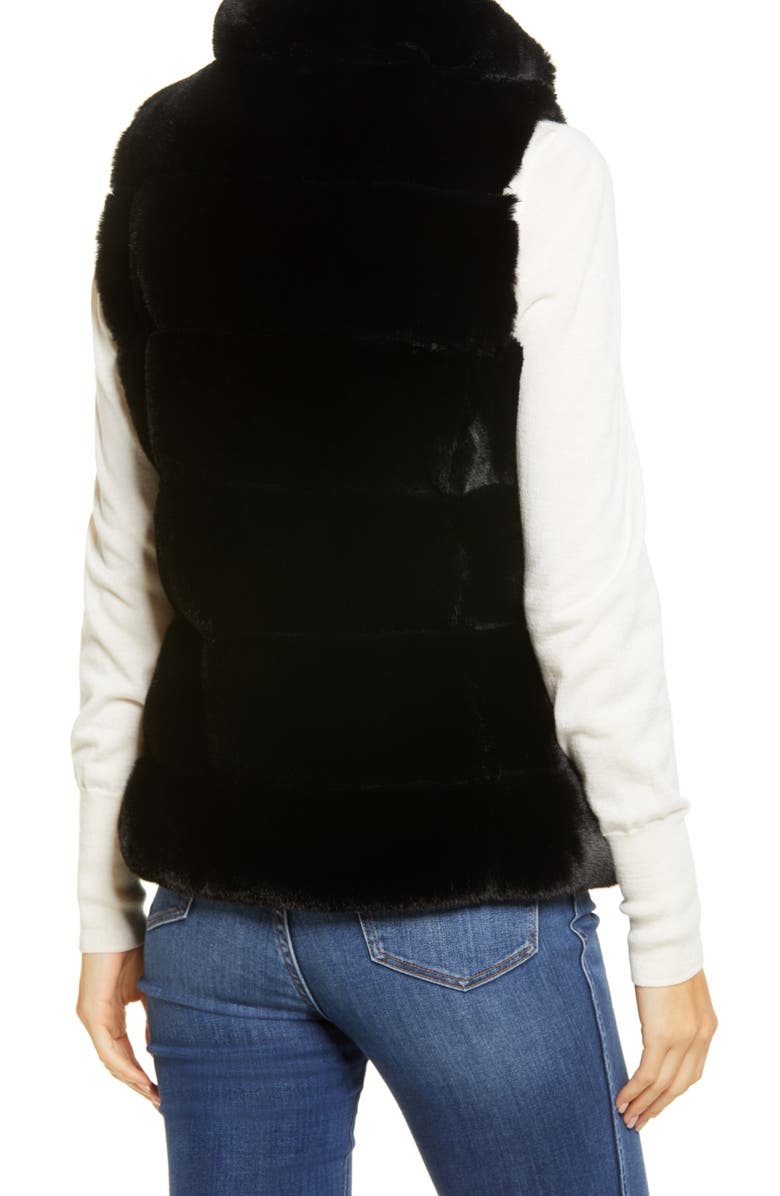 Via Spiga Faux Fur Reversible Vest, Alternate, color, 