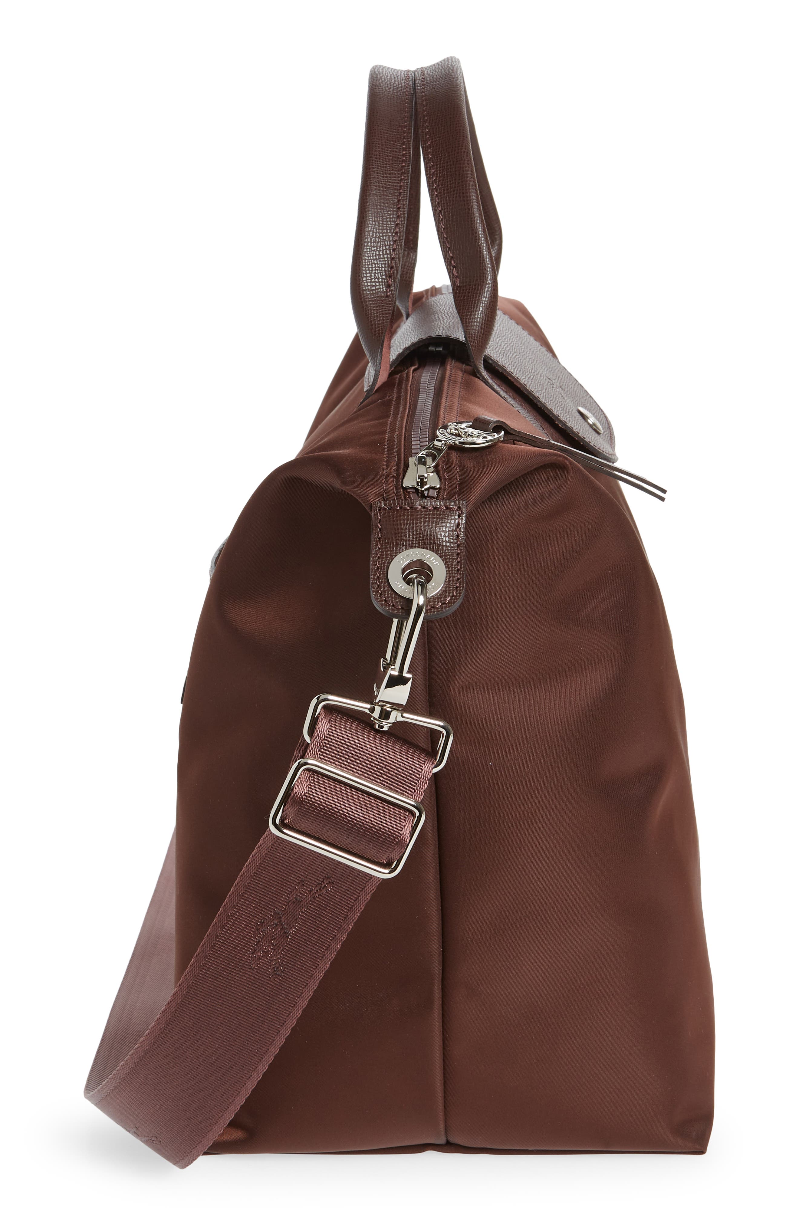 Large Le Pliage Neo Travel Bag, Alternate, color, CHOCOLATE