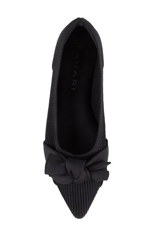 Tahari Montserrat Pointed Toe Flat In Black