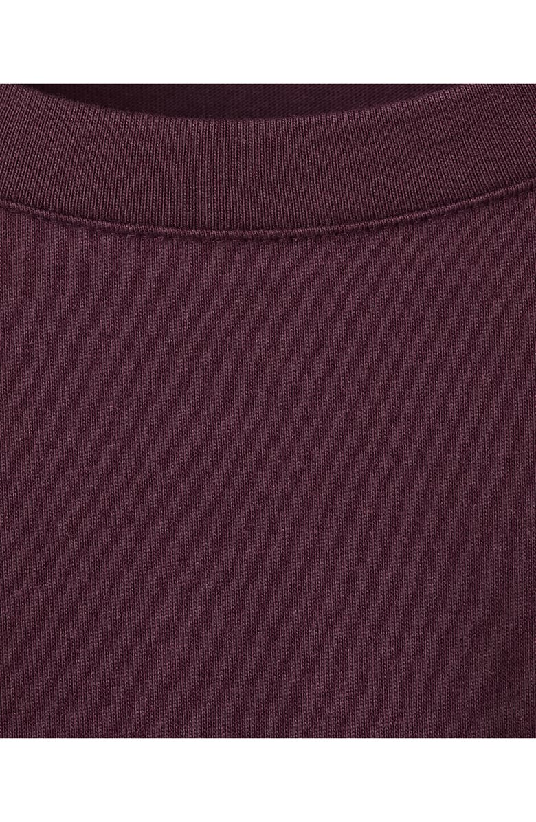 MANGO Floral Embroidered Cotton T-Shirt, Alternate, color, Wine