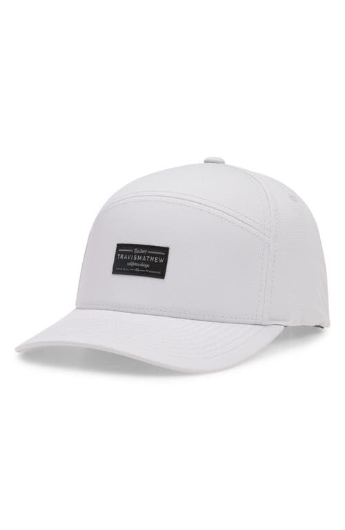 Travismathew Wanderlust Snapback Baseball Cap In White