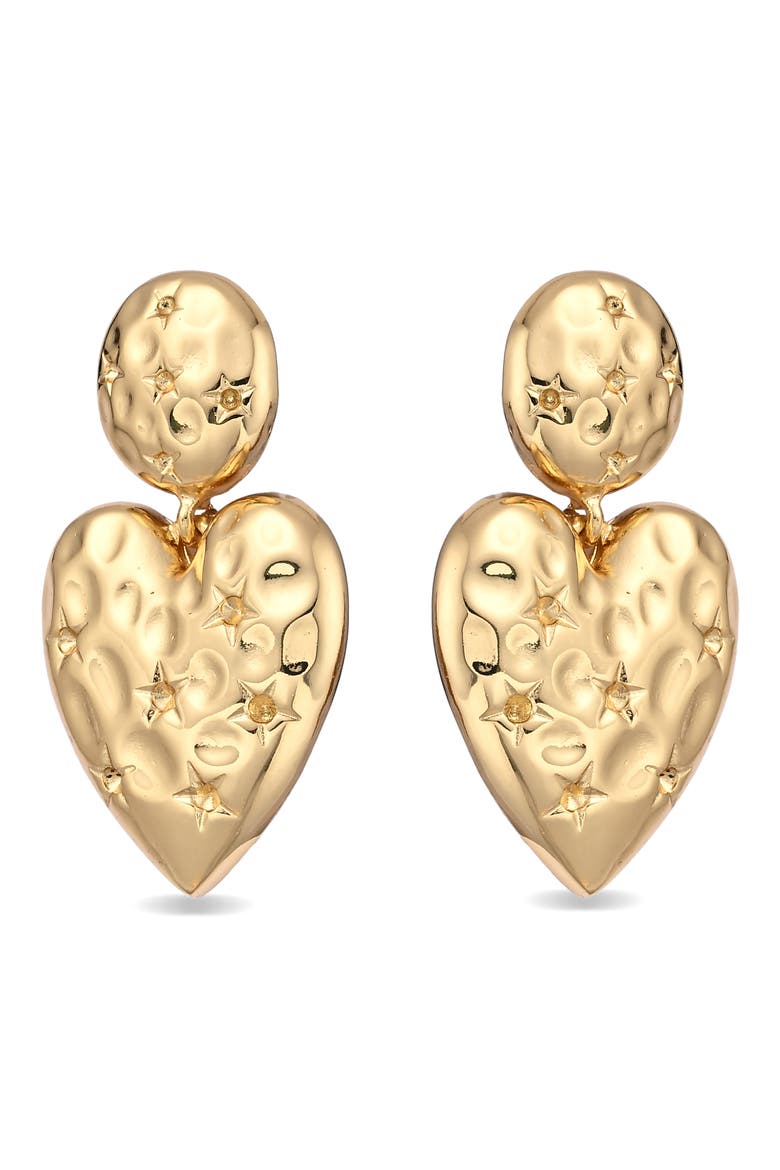 Valeska Heart Earrings, Alternate, color, GOLD