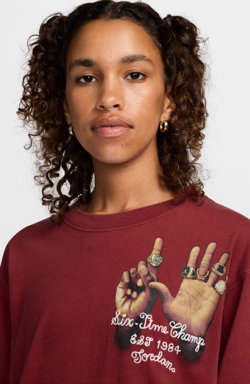JORDAN JORDAN COTTON GRAPHIC T-SHIRT 