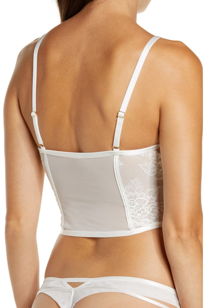 Femme Fatale Lace Corset, Alternate, color, WHITE