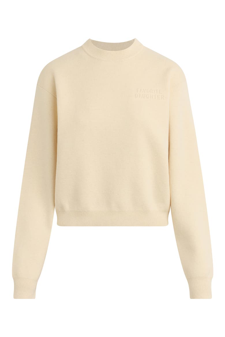 Fatigue Sisters Cotton & Cashmere Sweatshirt, Alternate, color, CREAM