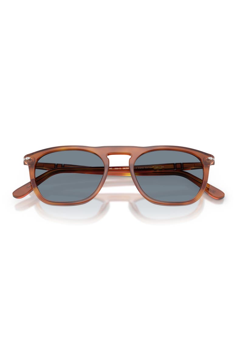 Gae 55mm Square Sunglasses, Alternate, color, TERRA DI SIENA / LIGHT BLUE