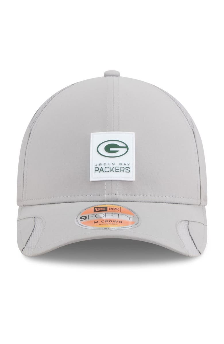New Era Men's New Era Gray Green Bay Packers 2025 Sideline M-Crown 9FORTY Adjustable Hat, Alternate, color, Gray