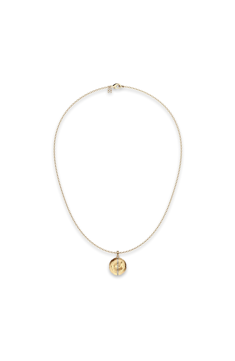 PASCAL The Basketball Leaking Ball Linear Diamond Necklace, Alternate, color, Gold / White Diamond