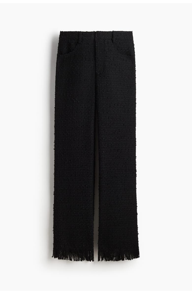 H&M Textured Trousers, Main, color, Black