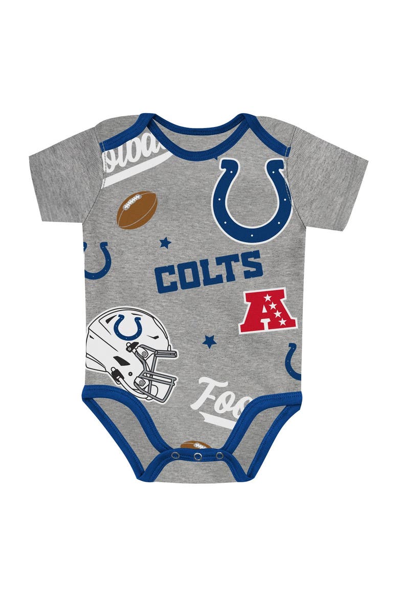 Infant Outerstuff  Indianapolis Colts First Round Pick 3-Piece Creeper Set, Alternate, color, Blue