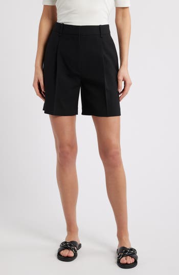 Rag & Bone Irina Wool Blend Shorts In Black