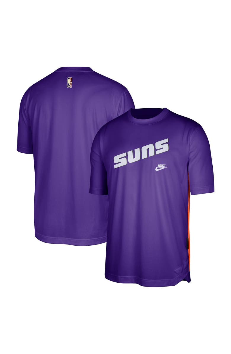 Nike Men's Nike Purple Phoenix Suns Hardwood Classics Pregame Warmup Shooting Performance T-Shirt, Alternate, color, 