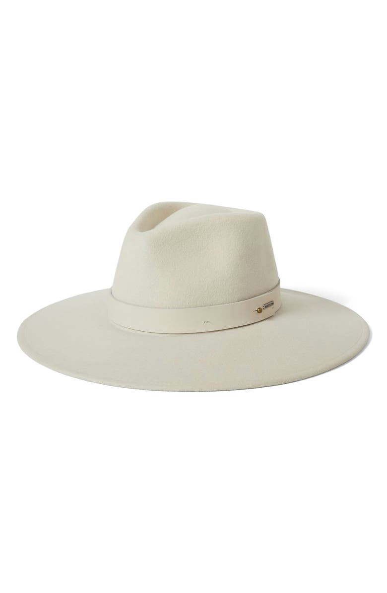 Brixton Eleanor Packable Wool Felt Hat, Main, color, Off White