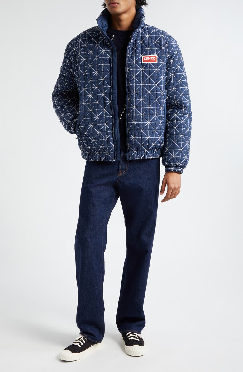 KENZO Sashiko Stitch Down Jacket | Nordstrom