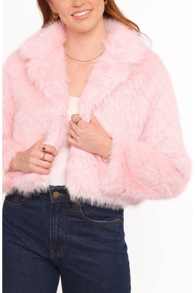 Bobbi Faux Fur Jacket, Alternate, color, PINK