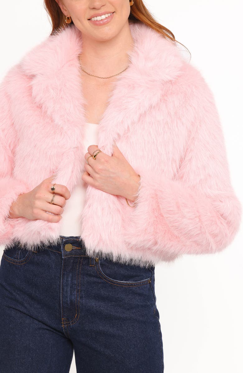 Petal 
Pup Bobbi Faux Fur Jacket, Alternate, color, Pink