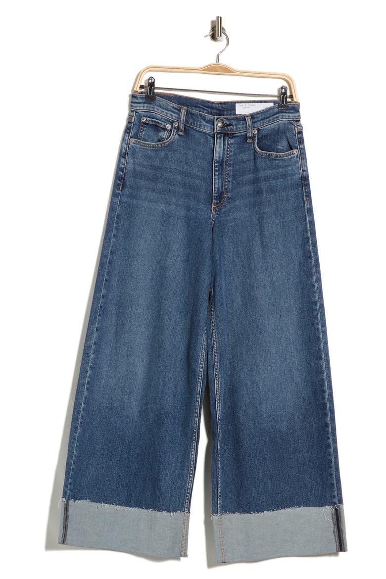 Sofie High Waist Cuffed Wide Leg Jeans, Main, color, LEE