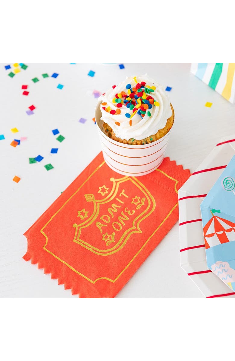 Daydream Society Off to the Fair Ticket Large Napkins, Alternate, color, 