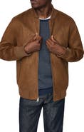 Kenneth Cole Faux Suede Bomber Jacket