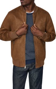 Kenneth Cole Faux Suede Bomber Jacket
