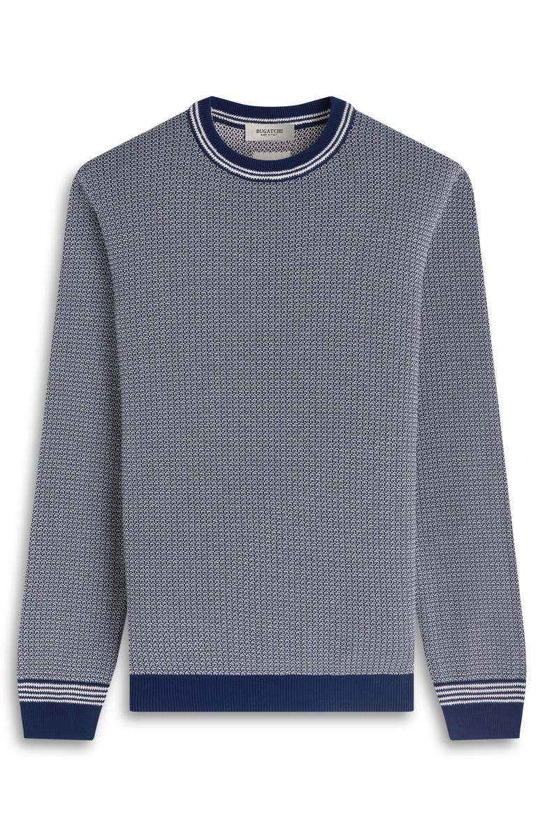 Bugatchi Jacquard Knit Sweater, Alternate, color, Navy