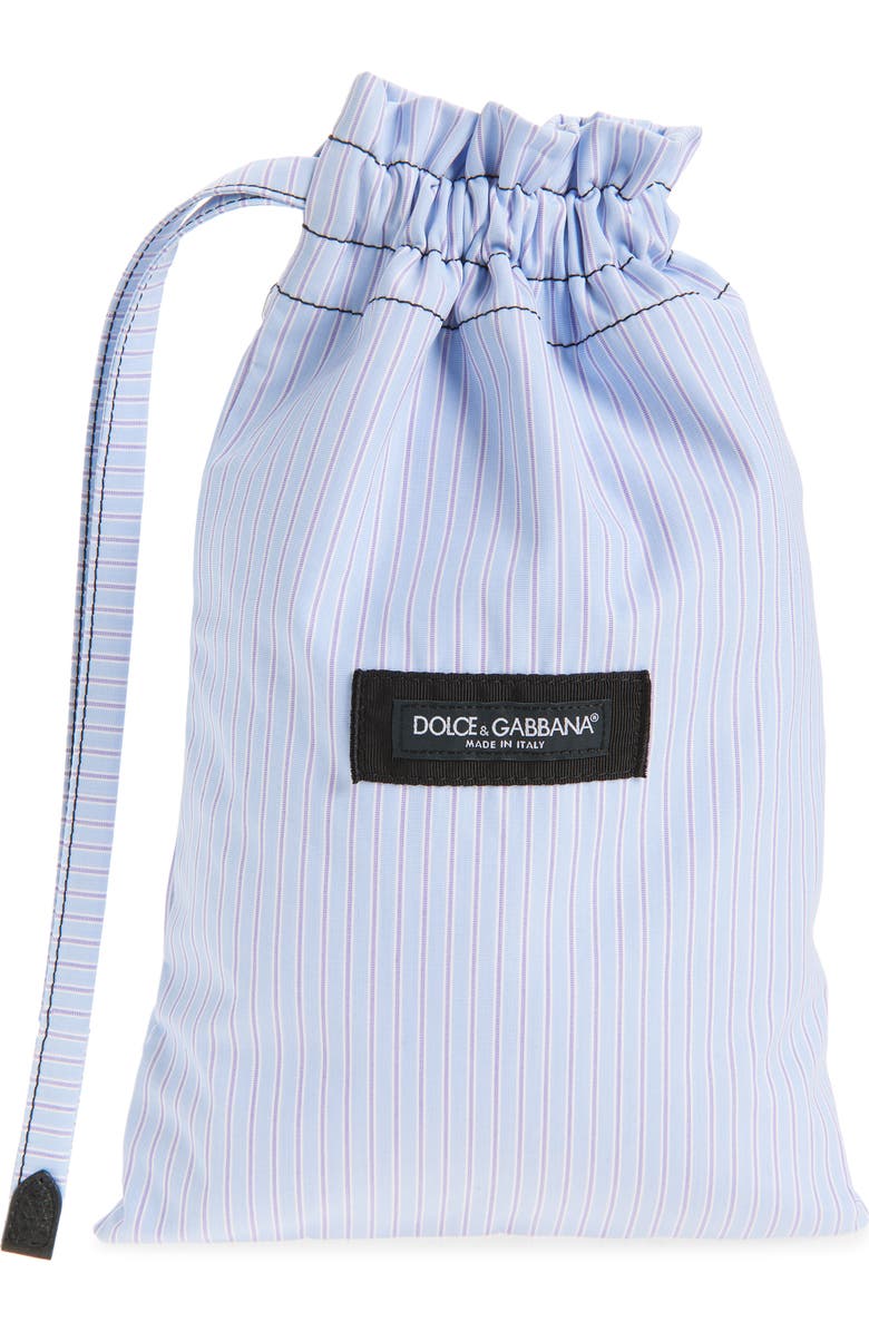 Dolce&Gabbana Stripe Poplin Crossbody Bag, Main, color, Multicolor Azzurro